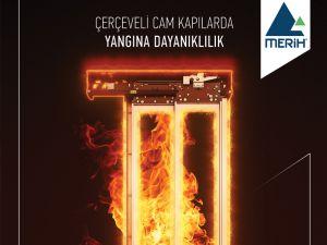 Merih Asansör‘den Yangına Dayanıklı Cam Panelli Kat Kapısı