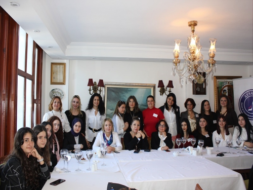 AYSKAD met with female students studying in the elevator branch on 8 March