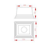 Metroplast 10 x 12 U Machine Mounting (Adjustable)