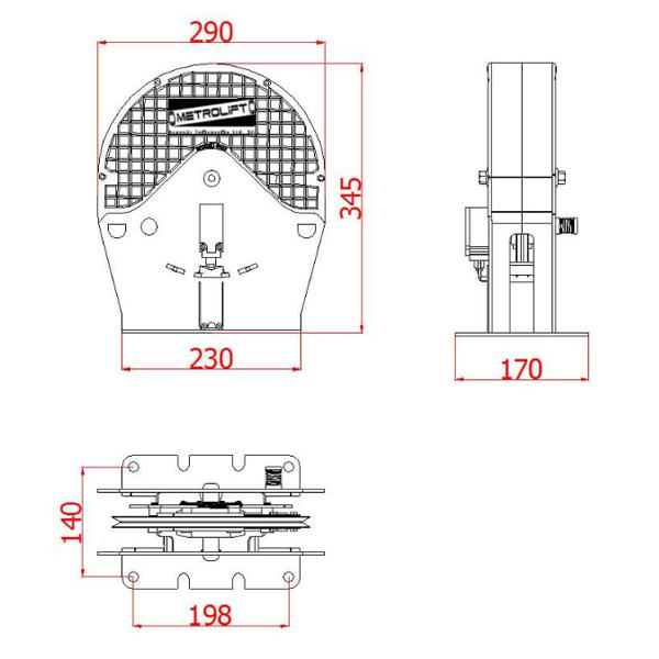 METROPLAST 250 MRL TRUCK TYPE SPEED REGULATOR