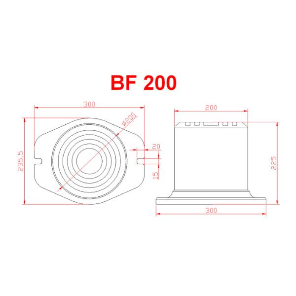 METROPLAST BF 200 WELL BUMPER