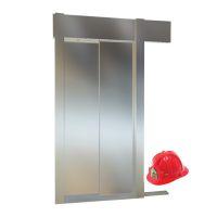 Mekisan Ip-54 Telescopic 2 Panel Fireman Lift Floor Door