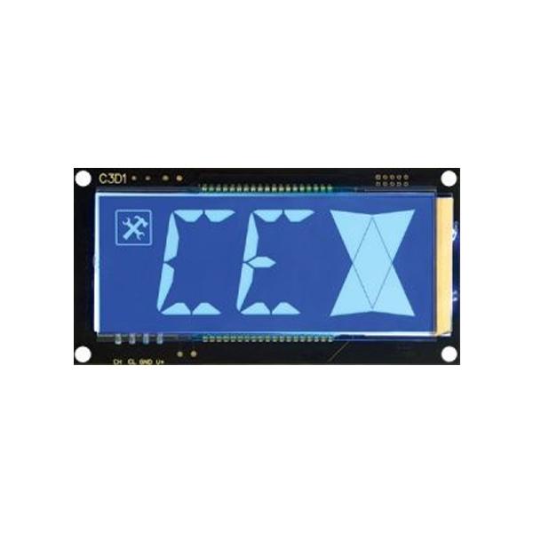 Aybey Electronic Horizontal Blue 16 Segment Lcd