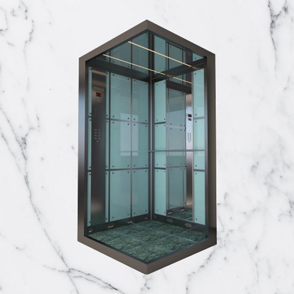 Bulut Elevator BK 130-301 Glass Elevator Cabin