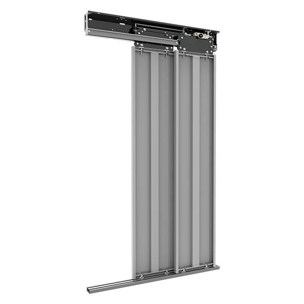 HÜRAS 2 PANEL RIGHT TELESCOPIC 1600 AUTOMATIC FLOOR DOOR