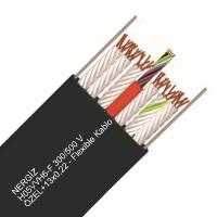 NERGİZ H05VVH6-F 300/500 V- +13x0,22 - 24x0,75 SPECIAL FLAT FLEXIBLE ELEVATOR CABLES