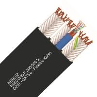 NERGİZ H05VVH6-F 300/500 V- +CAT5'e - 12x0,75 SPECIAL FLAT FLEXIBLE ELEVATOR CABLES