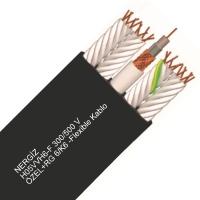 NERGİZ H05VVH6-F 300/500 V- +RG 6/K6 - 12x0,75 SPECIAL FLAT FLEXIBLE ELEVATOR CABLES