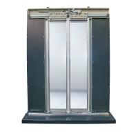 ÖZBEŞLER GLASS 2 PANEL RIGHT TELESCOPIC 900 AUTOMATIC FLOOR DOOR