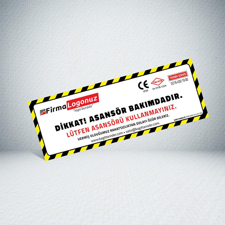 Elevator Maintenance Label (Magnetic)
