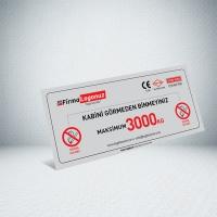 LIFT PERSON LABEL LOAD 3000 KG