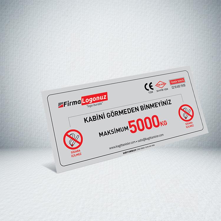 LIFT PERSON LABEL LOAD 5000 KG