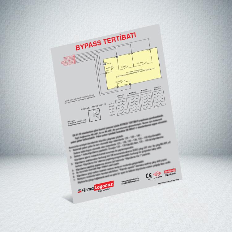 BY-PASS SWITCH OPERATING INSTRUCTIONS LABEL (81-20)