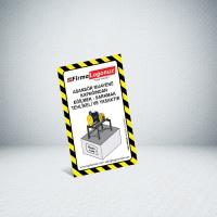 Makine Dairesi Asansör Muayene Kapağı Etiketi