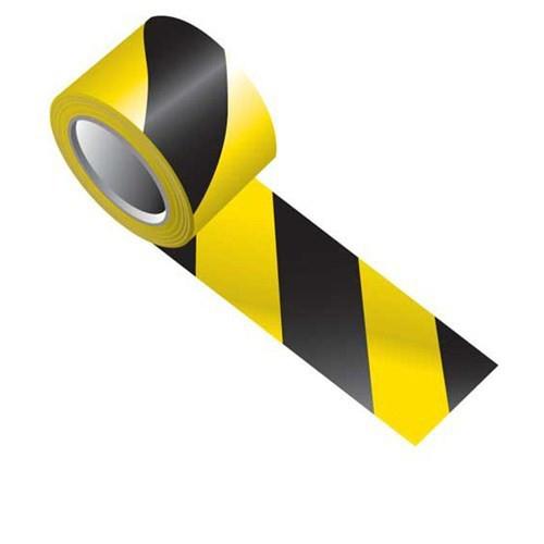 YELLOW BLACK WARNING TAPE