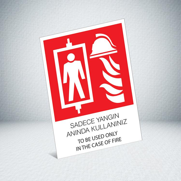 FIRE LIFT LABEL