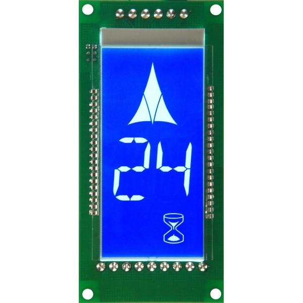 Artan Elevator Vertical Blue Alphanumeric Lcd