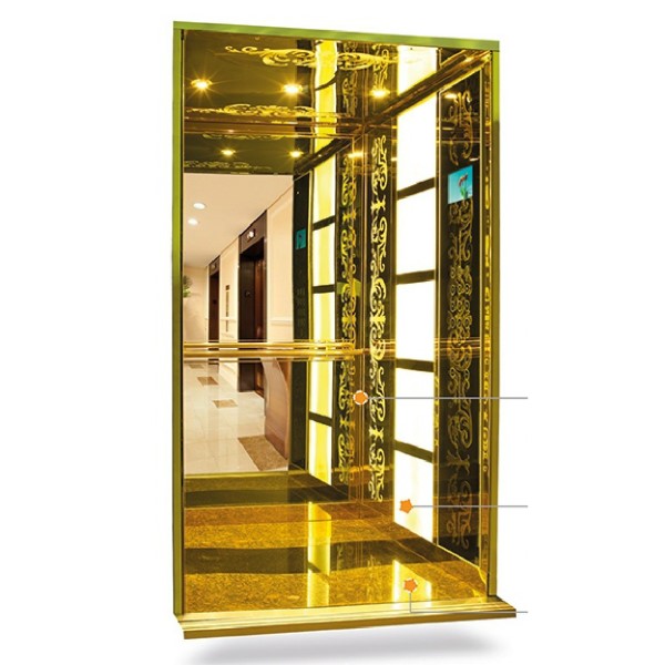 Vini Günışığı Decorative Stainless Elevator Cabin