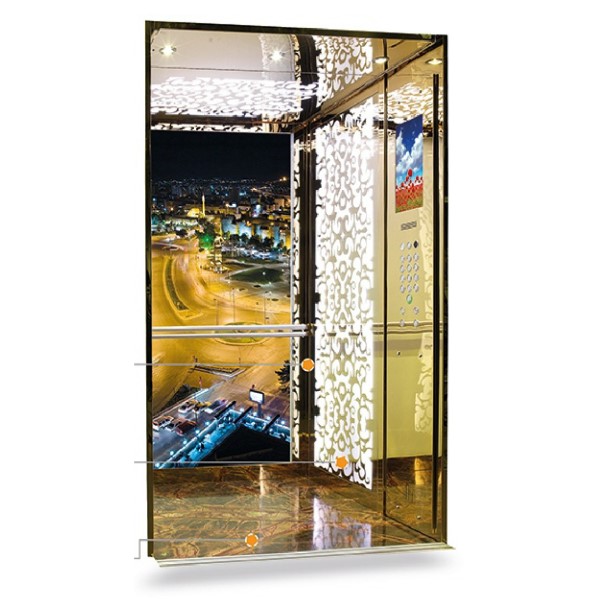 Vini Panaroma Decorative Stainless Elevator Cabin
