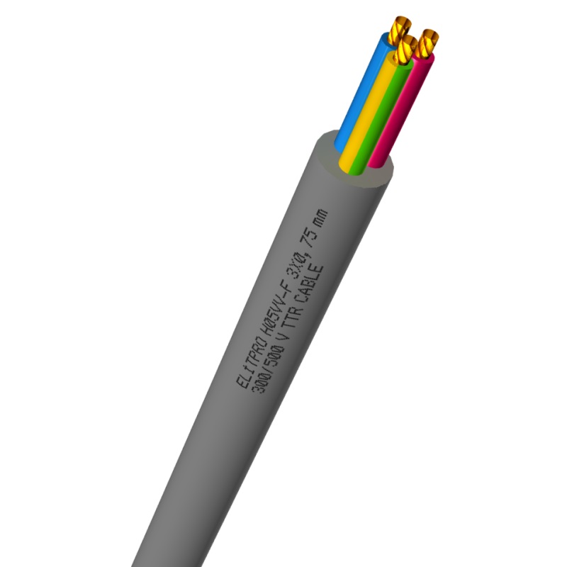 Elitpro Cable H05VV-F 3X0.75mm 300-500V TTR Cable