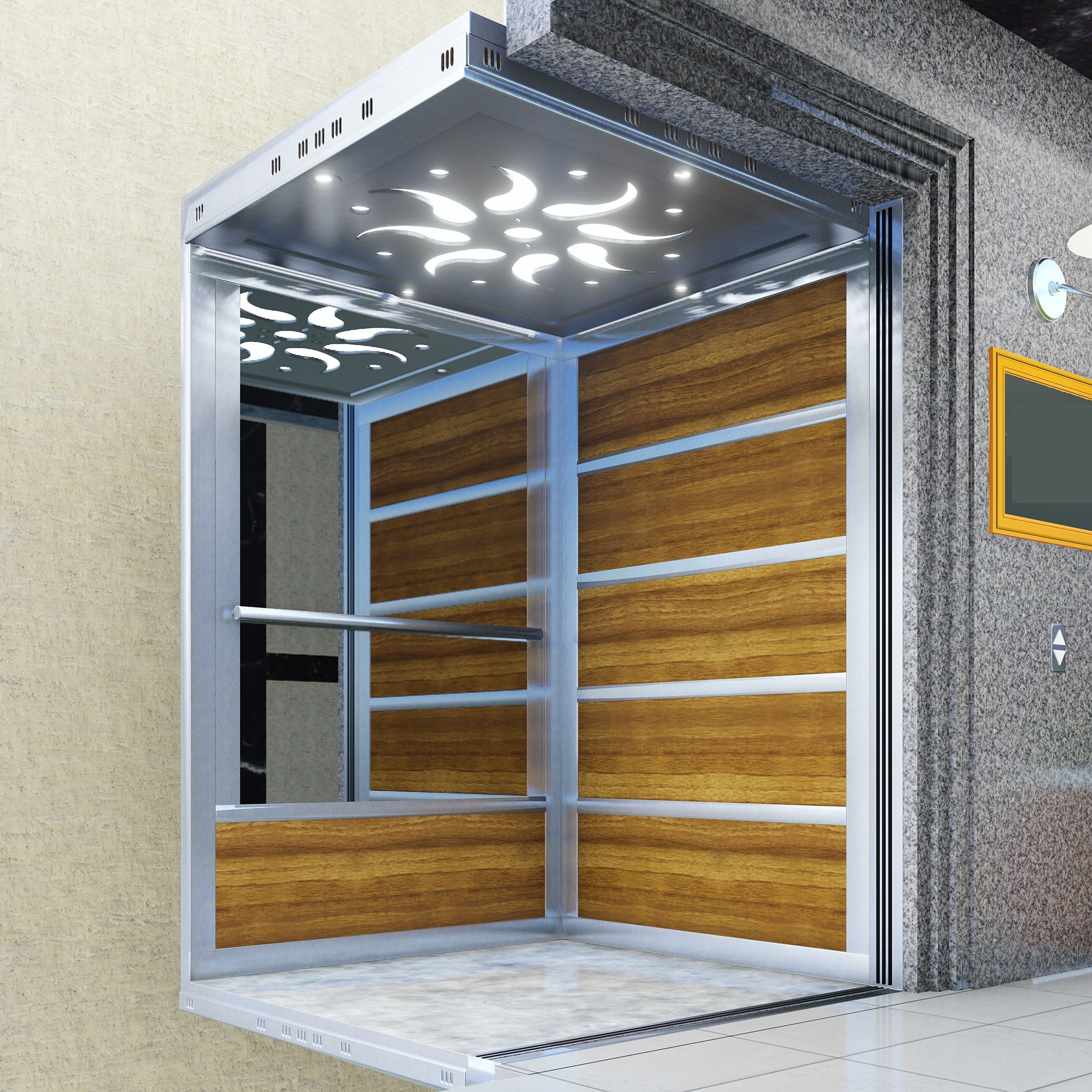 Alamex Elevator CLX-109 Highgloss Wooden Cabins 